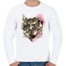 PRINTFASHION Gyűlölt gépezet - Férfi pulóver - Fehér