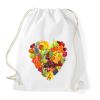 PRINTFASHION Gyümölcs-szív - Sportzsák, Tornazsák - Fehér