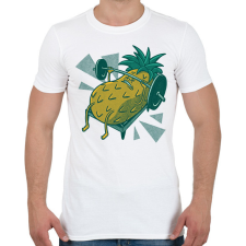 PRINTFASHION Gyúró ananász - Férfi póló - Fehér férfi póló