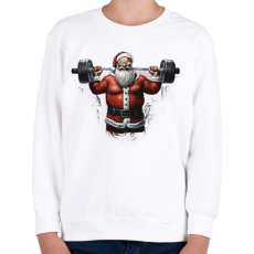 PRINTFASHION Gyúrós mikulás - Gyerek pulóver - Fehér