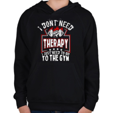 PRINTFASHION Gyúrós motiváció - Gyerek kapucnis pulóver - Fekete gyerek pulóver, kardigán