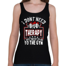 PRINTFASHION Gyúrós motiváció - Női atléta - Fekete női trikó