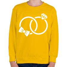 PRINTFASHION Gyűrűk - Gyerek pulóver - Sárga gyerek pulóver, kardigán