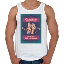 PRINTFASHION Ha a legjobb szobafestőt keresed, itt vagyok - Férfi atléta - Fehér atléta, trikó