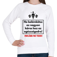 PRINTFASHION HA BELÉM KÖTSZ - Női pulóver - Fehér