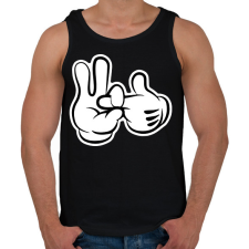 PRINTFASHION Ha érted..  - Férfi atléta - Fekete atléta, trikó