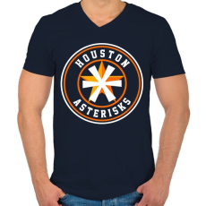 PRINTFASHION HA - Férfi V-nyakú póló - Sötétkék