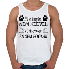 PRINTFASHION Ha ő nem, akkor én sem! - Férfi atléta - Fehér atléta, trikó