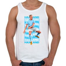 PRINTFASHION Haaland - Férfi atléta - Fehér atléta, trikó
