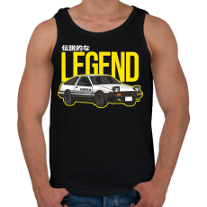 PRINTFASHION HachiRoku - Férfi atléta - Fekete