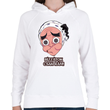 PRINTFASHION Haganezuka póló - Női kapucnis pulóver - Fehér női pulóver, kardigán