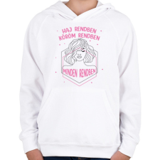 PRINTFASHION Haj rendben - Fodrász - Gyerek kapucnis pulóver - Fehér gyerek pulóver, kardigán