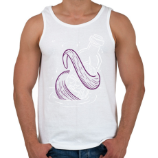 PRINTFASHION Hajó a palackban - Férfi atléta - Fehér