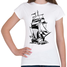 PRINTFASHION Hajó - Női póló - Fehér női póló