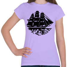 PRINTFASHION Hajó - Női póló - Viola női póló