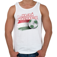 PRINTFASHION Hajrá magyarok - Férfi atléta - Fehér