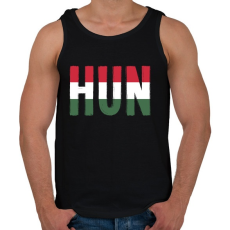 PRINTFASHION Hajrá Magyarország! - Férfi atléta - Fekete