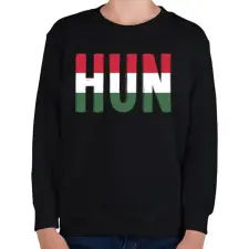 PRINTFASHION Hajrá Magyarország! - Gyerek pulóver - Fekete gyerek pulóver, kardigán