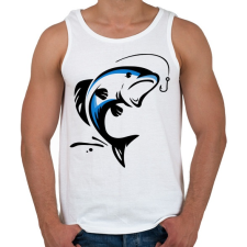 PRINTFASHION hal - Férfi atléta - Fehér atléta, trikó