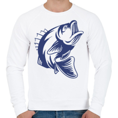 PRINTFASHION Hal/Fish - Férfi pulóver - Fehér