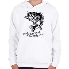 PRINTFASHION hal - Gyerek kapucnis pulóver - Fehér gyerek pulóver, kardigán