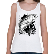 PRINTFASHION Hal - Női atléta - Fehér női trikó