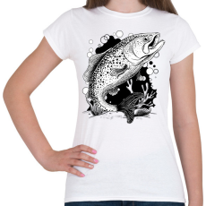 PRINTFASHION Hal - Női póló - Fehér