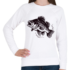 PRINTFASHION hal - Női pulóver - Fehér női pulóver, kardigán