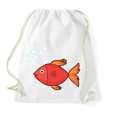 PRINTFASHION Halacska  - Sportzsák, Tornazsák - Fehér tornazsák