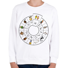 PRINTFASHION Halak - Gyerek pulóver - Fehér
