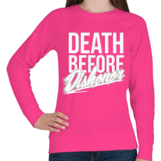 PRINTFASHION Halál mint a becstelenség - Női pulóver - Fukszia