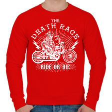 PRINTFASHION Halálfutam - Férfi pulóver - Piros férfi pulóver, kardigán