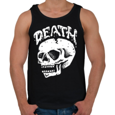 PRINTFASHION Halálkoponya - Férfi atléta - Fekete