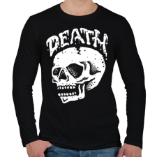 PRINTFASHION Halálkoponya - Férfi hosszú ujjú póló - Fekete férfi póló