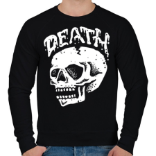 PRINTFASHION Halálkoponya - Férfi pulóver - Fekete férfi pulóver, kardigán