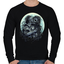 PRINTFASHION Halálos Csók - Férfi pulóver - Fekete férfi pulóver, kardigán