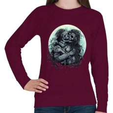PRINTFASHION Halálos Csók - Női pulóver - Bordó
