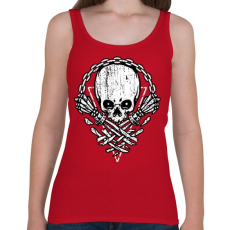 PRINTFASHION Halálsor - Női atléta - Cseresznyepiros