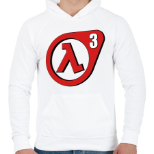 PRINTFASHION Half Life 3 - Férfi kapucnis pulóver - Fehér férfi pulóver, kardigán