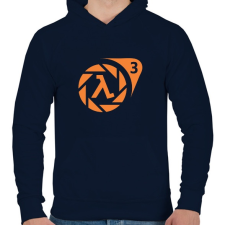 PRINTFASHION Half Life 3 - Férfi kapucnis pulóver - Sötétkék férfi pulóver, kardigán