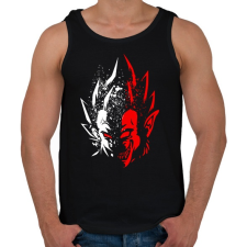 PRINTFASHION Half Supermonkey - Férfi atléta - Fekete atléta, trikó