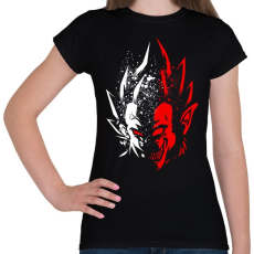 PRINTFASHION Half Supermonkey - Női póló - Fekete
