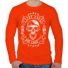 PRINTFASHION Halj meg utolsónak - Férfi hosszú ujjú póló - Narancs