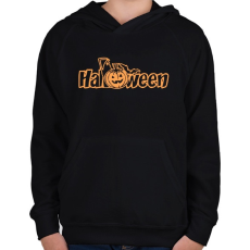 PRINTFASHION Halloween1 - Gyerek kapucnis pulóver - Fekete