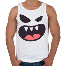PRINTFASHION Halloween arc - Férfi atléta - Fehér atléta, trikó