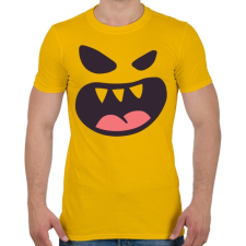 PRINTFASHION Halloween arc - Férfi póló - Sárga férfi póló