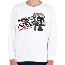 PRINTFASHION Halloween Best Friend - Gyerek pulóver - Fehér gyerek pulóver, kardigán