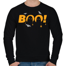 PRINTFASHION Halloween Boo! - Férfi pulóver - Fekete férfi pulóver, kardigán