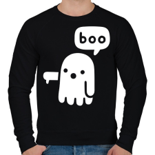 PRINTFASHION Halloween boo - Férfi pulóver - Fekete férfi pulóver, kardigán