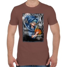 PRINTFASHION Halloween boszorkány - Férfi póló - Mogyoróbarna férfi póló